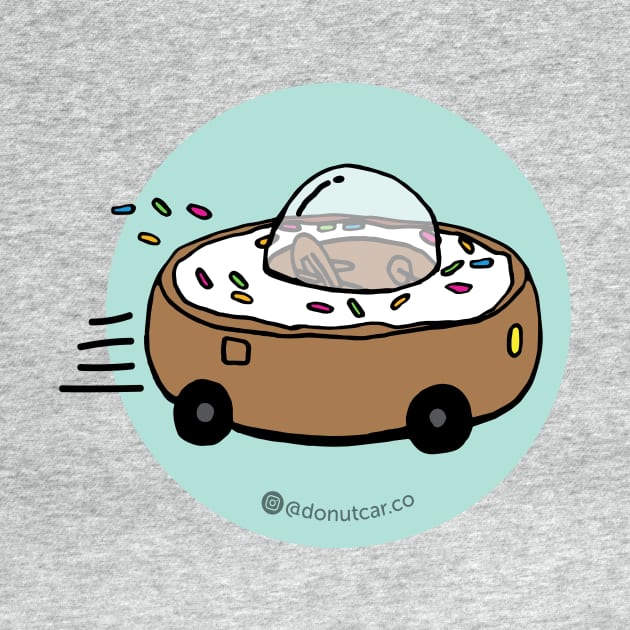 Donut Car - Let's Roll! (Mint) by donutcarco